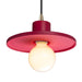 Justice Designs - CER-6325-CRSE-ABRS-BKCD - One Light Pendant - Radiance - Cerise