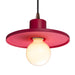 Justice Designs - CER-6325-CRSE-DBRZ-BKCD - One Light Pendant - Radiance - Cerise