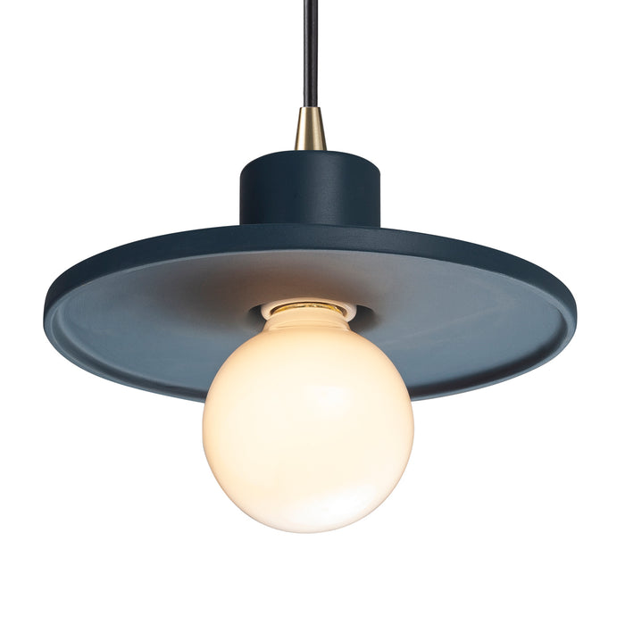 Justice Designs - CER-6325-MID-ABRS-BKCD - One Light Pendant - Radiance - Midnight Sky