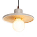 Justice Designs - CER-6325-MTGD-DBRZ-BKCD - One Light Pendant - Radiance - Matte White with Champagne Gold