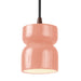 Justice Designs - CER-6500-BSH-DBRZ-BKCD - One Light Pendant - Radiance - Gloss Blush