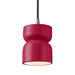 Justice Designs - CER-6500-CRSE-CROM-BKCD - One Light Pendant - Radiance - Cerise