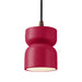 Justice Designs - CER-6500-CRSE-DBRZ-BKCD - One Light Pendant - Radiance - Cerise