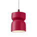 Justice Designs - CER-6500-CRSE-DBRZ-WTCD - One Light Pendant - Radiance - Cerise