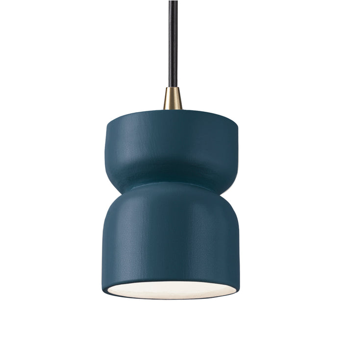 Justice Designs - CER-6500-MID-ABRS-BKCD - One Light Pendant - Radiance - Midnight Sky