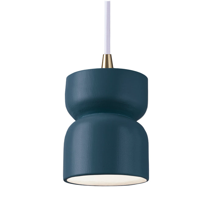 Justice Designs - CER-6500-MID-ABRS-WTCD - One Light Pendant - Radiance - Midnight Sky