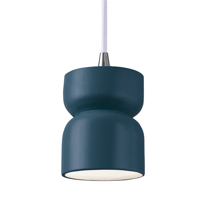 Justice Designs - CER-6500-MID-CROM-WTCD - One Light Pendant - Radiance - Midnight Sky