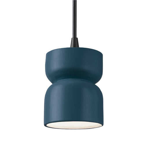 Justice Designs - CER-6500-MID-MBLK-BKCD - One Light Pendant - Radiance - Midnight Sky