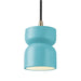 Justice Designs - CER-6500-RFPL-ABRS-BKCD - One Light Pendant - Radiance - Reflecting Pool