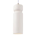 Justice Designs - CER-6510-BIS-ABRS-WTCD - One Light Pendant - Radiance - Bisque