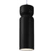 Justice Designs - CER-6510-BLK-CROM-WTCD - One Light Pendant - Radiance - Gloss Black