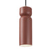 Justice Designs - CER-6510-CLAY-ABRS-BKCD - One Light Pendant - Radiance - Canyon Clay