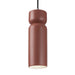 Justice Designs - CER-6510-CLAY-CROM-BKCD - One Light Pendant - Radiance - Canyon Clay