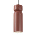 Justice Designs - CER-6510-CLAY-DBRZ-BKCD - One Light Pendant - Radiance - Canyon Clay