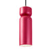 Justice Designs - CER-6510-CRSE-ABRS-BKCD - One Light Pendant - Radiance - Cerise