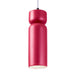 Justice Designs - CER-6510-CRSE-MBLK-WTCD - One Light Pendant - Radiance - Cerise