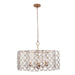 Kalco - 515050OL - Six Light Pendant - Maurelle - Oxidized Gold Leaf