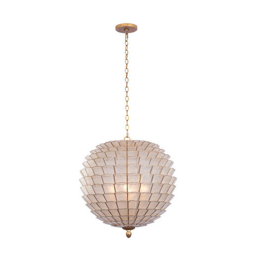 Kalco - 515155OL - Four Light Pendant - Samal - Oxidized Gold Leaf