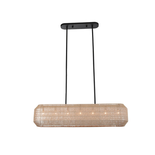 Kalco - 515461MB - Seven Light Island Pendant - Cebu - Matte Black