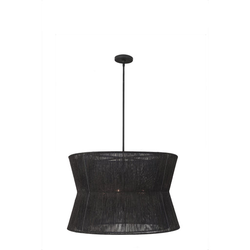 Kalco - 515556MB - Six Light Pendant - Madura - Matte Black