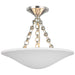 Visual Comfort Signature - ARN 4425PN-PW - LED Semi Flush Mount - Mollino - Polished Nickel