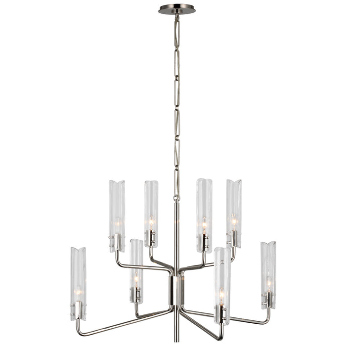 Visual Comfort Signature - ARN 5483PN-CG - LED Chandelier - Casoria - Polished Nickel