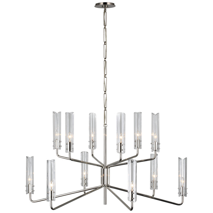 Visual Comfort Signature - ARN 5484PN-CG - LED Chandelier - Casoria - Polished Nickel