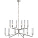 Visual Comfort Signature - ARN 5484PN-CG - LED Chandelier - Casoria - Polished Nickel