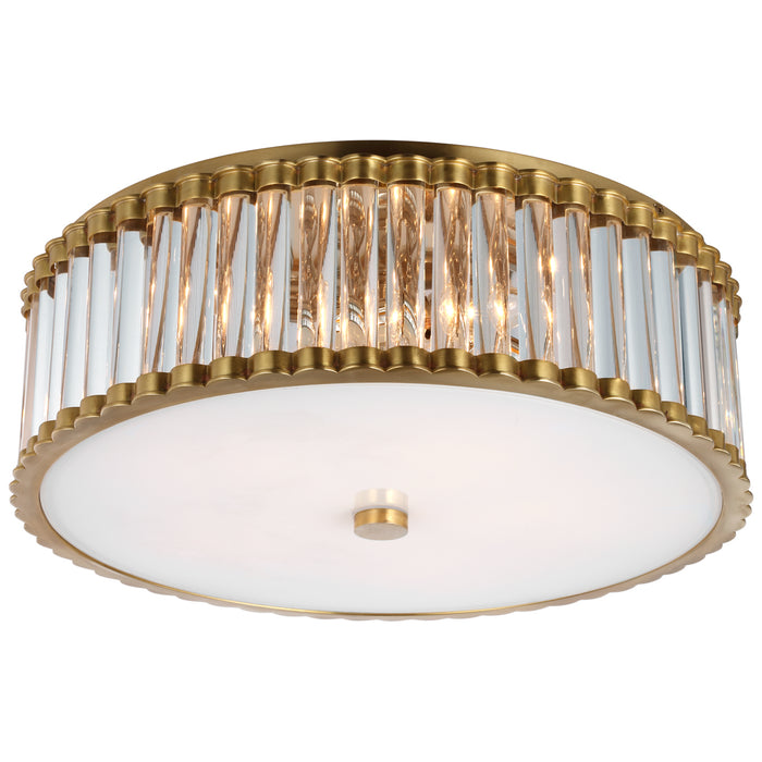 Visual Comfort Signature - CHC 4926HAB-CG - LED Flush Mount - Kean - Hand-Rubbed Antique Brass