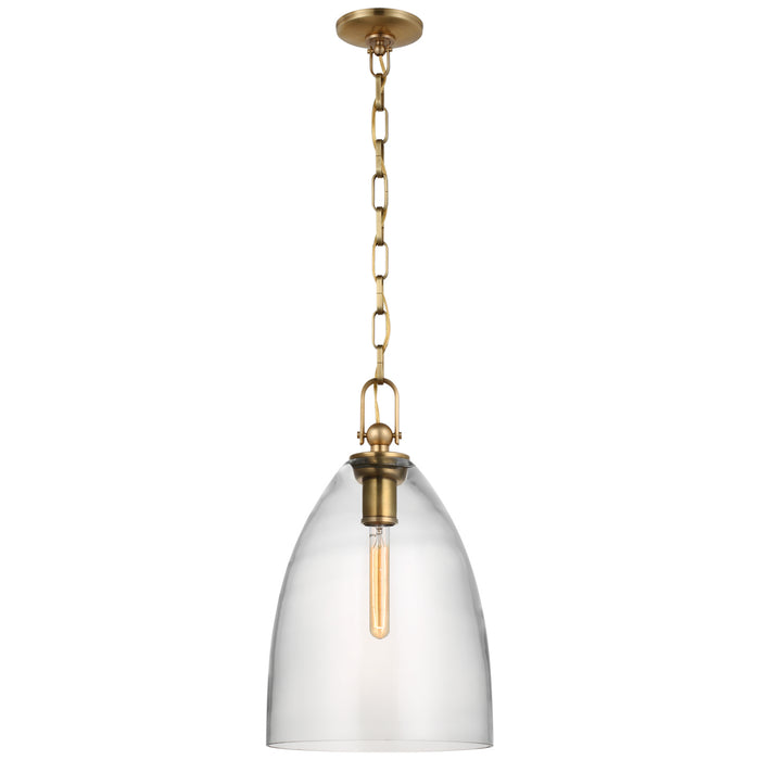 Visual Comfort Signature - CHC 5426AB-CG - LED Pendant - Andros - Antique-Burnished Brass