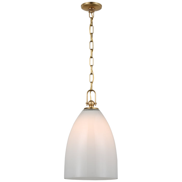 Visual Comfort Signature - CHC 5426AB-WG - LED Pendant - Andros - Antique-Burnished Brass