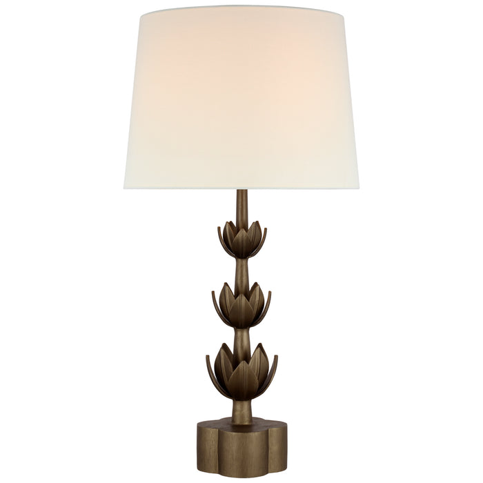 Visual Comfort Signature - JN 3003ABL-L - One Light Table Lamp - Alberto - Antique Bronze Leaf