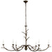 Visual Comfort Signature - JN 5076ABL - Six Light Chandelier - Iberia - Antique Bronze Leaf