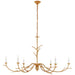 Visual Comfort Signature - JN 5076AGL - Six Light Chandelier - Iberia - Antique Gold Leaf