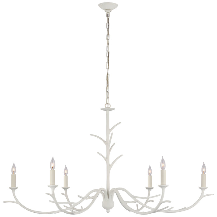 Visual Comfort Signature - JN 5076PW - Six Light Chandelier - Iberia - Plaster White