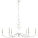 Visual Comfort Signature - JN 5076PW - Six Light Chandelier - Iberia - Plaster White