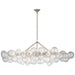 Visual Comfort Signature - JN 5117BSL-CG - LED Linear Chandelier - Talia - Burnished Silver Leaf