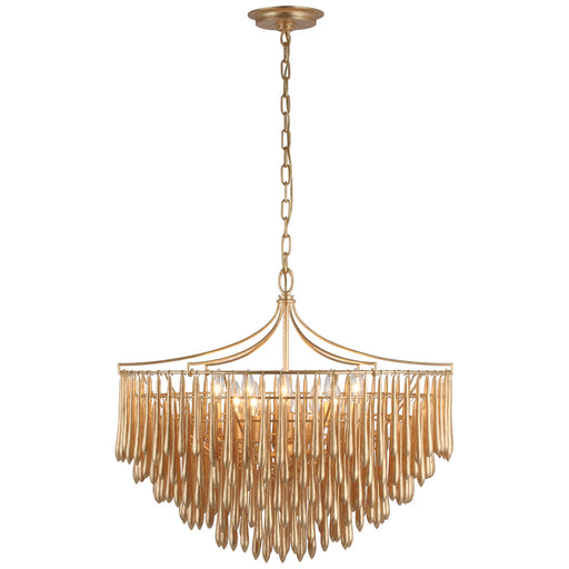 Visual Comfort Signature - JN 5130AGL - LED Chandelier - Vacarro - Antique Gold Leaf