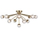 Visual Comfort Signature - KS 4230SB-CG - LED Flush Mount - Alloway - Soft Brass