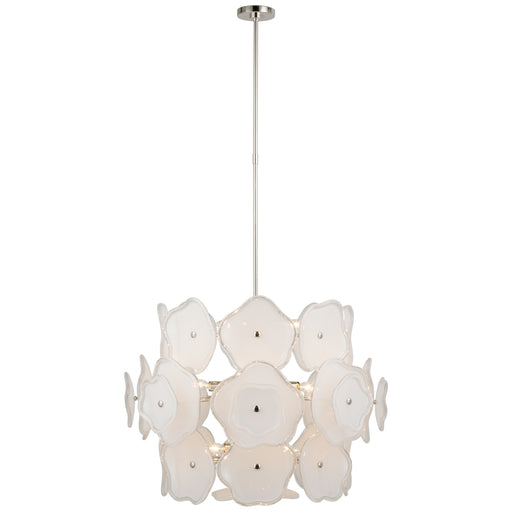 Visual Comfort Signature - KS 5067PN-CRE - LED Chandelier - Leighton - Polished Nickel