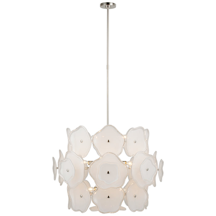 Visual Comfort Signature - KS 5067PN-CRE - LED Chandelier - Leighton - Polished Nickel