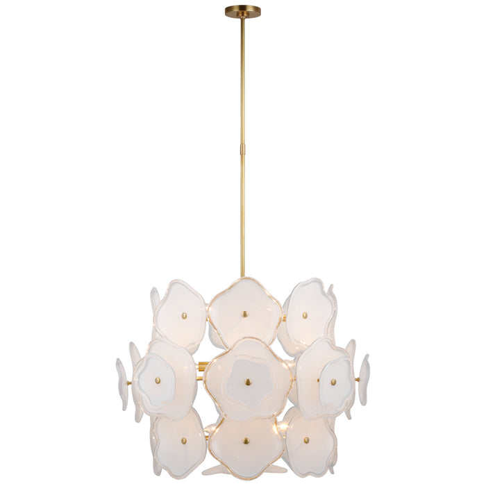 Visual Comfort Signature - KS 5067SB-CRE - LED Chandelier - Leighton - Soft Brass