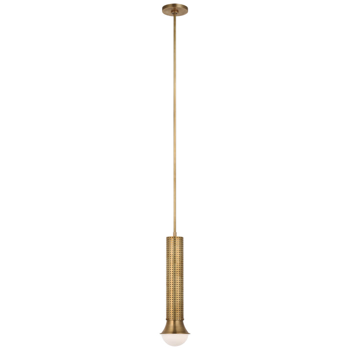 Visual Comfort Signature - KW 5220AB-WG - LED Pendant - Precision - Antique-Burnished Brass