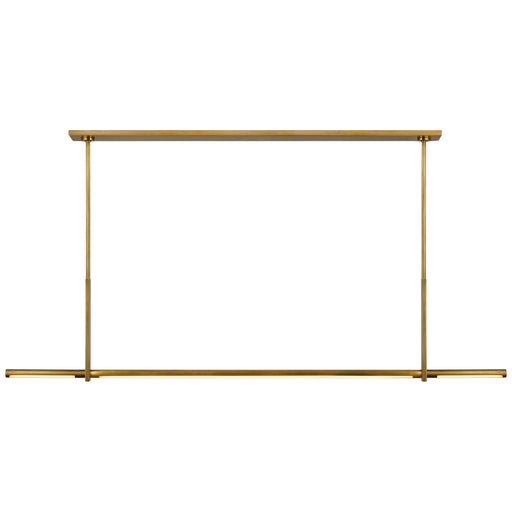 Visual Comfort Signature - KW 5730AB - LED Linear Pendant - Axis - Antique-Burnished Brass