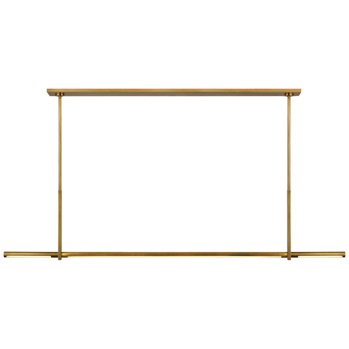 Visual Comfort Signature - KW 5730AB - LED Linear Pendant - Axis - Antique-Burnished Brass