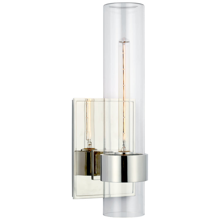 Visual Comfort Signature - S 2169PN-CG - LED Outdoor Wall Sconce - Presidio - Polished Nickel