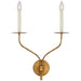 Visual Comfort Signature - S 2752GI - LED Wall Sconce - Belfair - Gilded Iron