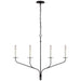 Visual Comfort Signature - S 5750AI - LED Linear Chandelier - Belfair - Aged Iron