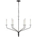 Visual Comfort Signature - S 5751AI - LED Chandelier - Belfair - Aged Iron