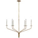 Visual Comfort Signature - S 5751GI - LED Chandelier - Belfair - Gilded Iron